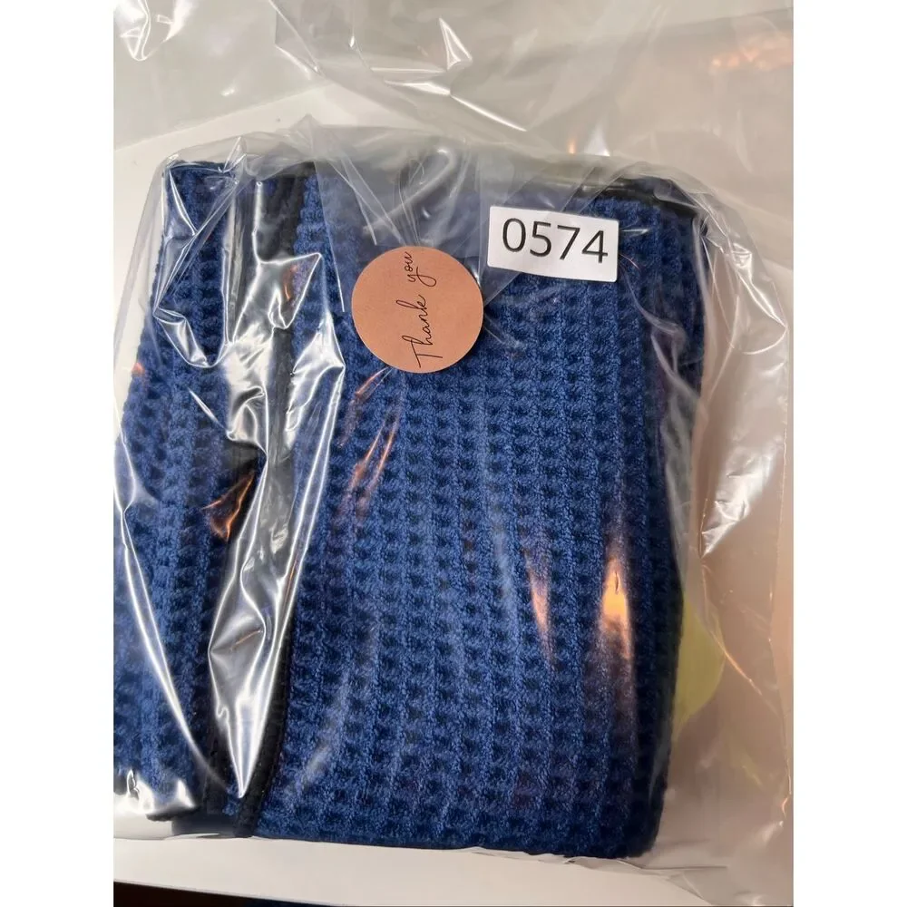 Club glove golf microfiber cart towel embroidered logo 2 pieces